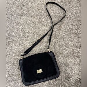 Tory Burch Gloria suede and leather crossbody bag